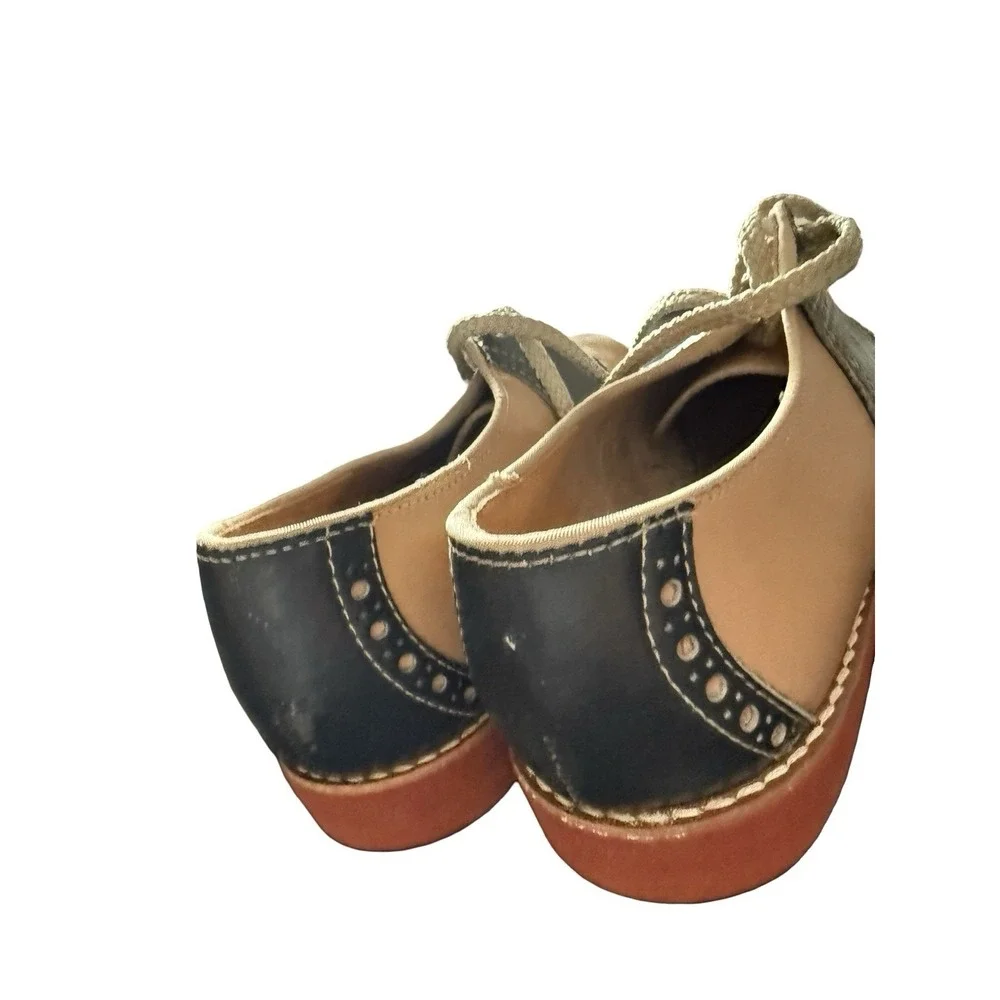 Vintage Little Capezios Saddle shoes size 7 1/2‎ N Youth brown blue